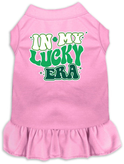 Pet Dog & Cat Screen Printed Dress for Small to Medium Pets (Sizes XS-XL), "In My Lucky Era"