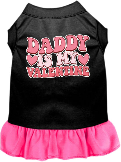 Pet Dog & Cat Screen Printed Dress for Small to Medium Pets (Sizes XS-XL), "Daddy Is My Valentine"