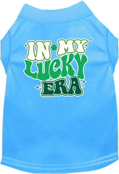 Pet Dog & Cat Screen Printed Shirt for Small to Medium Pets (Sizes XS-XL), "In My Lucky Era"