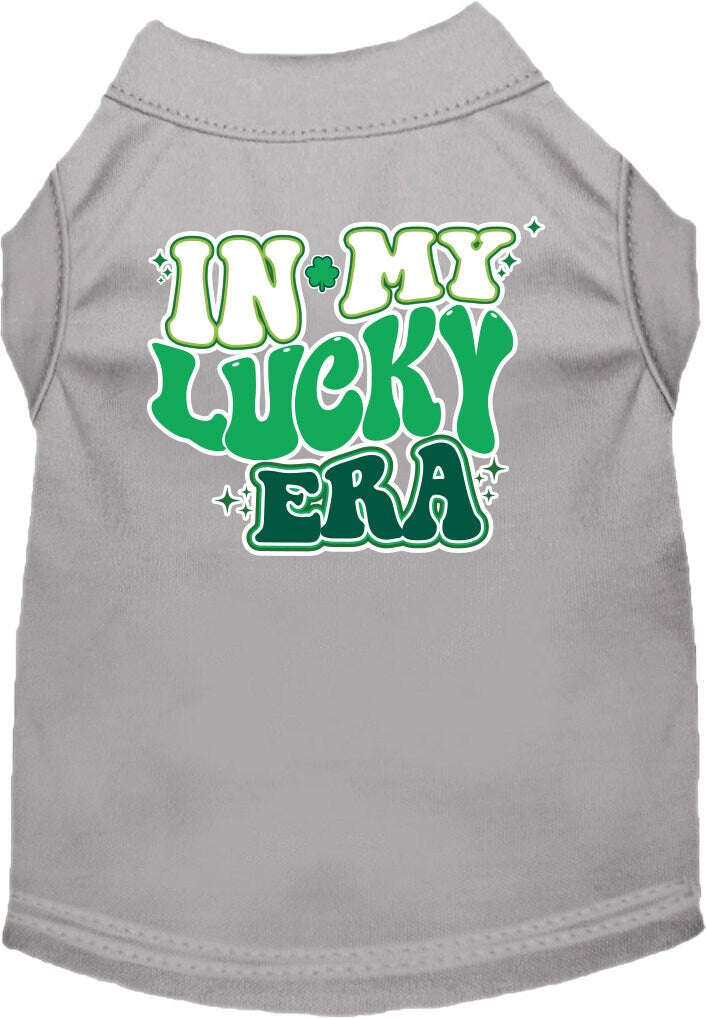 Pet Dog & Cat Screen Printed Shirt for Small to Medium Pets (Sizes XS-XL), "In My Lucky Era"