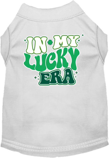 Pet Dog & Cat Screen Printed Shirt for Small to Medium Pets (Sizes XS-XL), "In My Lucky Era"