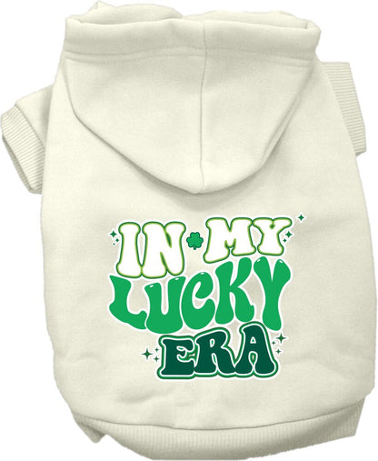 Pet Dog & Cat Screen Printed Hoodie for Small to Medium Pets (Sizes XS-XL), "In My Lucky Era"