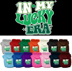 Pet Dog & Cat Screen Printed Hoodie for Small to Medium Pets (Sizes XS-XL), "In My Lucky Era"