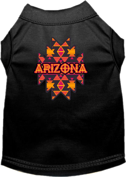 Pet Dog & Cat Screen Printed Shirt, "Arizona Navajo Tribal"