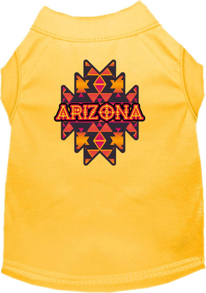 Pet Dog & Cat Screen Printed Shirt, "Arizona Navajo Tribal"