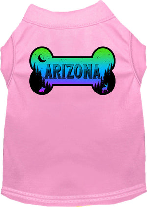 Pet Dog & Cat Screen Printed Shirt for Medium to Large Pets (Sizes 2XL-6XL), "Arizona Mountain Shades"
