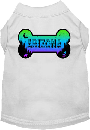 Pet Dog & Cat Screen Printed Shirt for Medium to Large Pets (Sizes 2XL-6XL), "Arizona Mountain Shades"