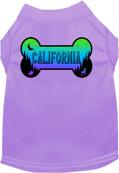 Pet Dog & Cat Screen Printed Shirt for Small to Medium Pets (Sizes XS-XL), "California Mountain Shades"