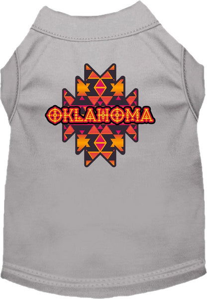 Pet Dog & Cat Screen Printed Shirt for Small to Medium Pets (Sizes XS-XL), "Oklahoma Navajo Tribal"