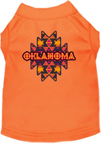 Pet Dog & Cat Screen Printed Shirt for Medium to Large Pets (Sizes 2XL-6XL), "Oklahoma Navajo Tribal"