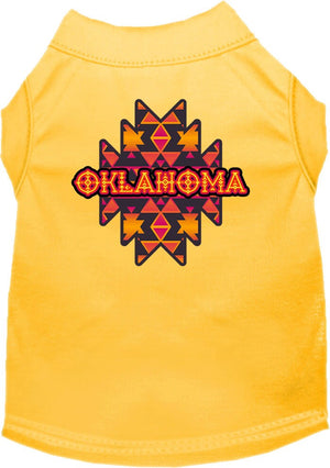 Pet Dog & Cat Screen Printed Shirt for Medium to Large Pets (Sizes 2XL-6XL), "Oklahoma Navajo Tribal"