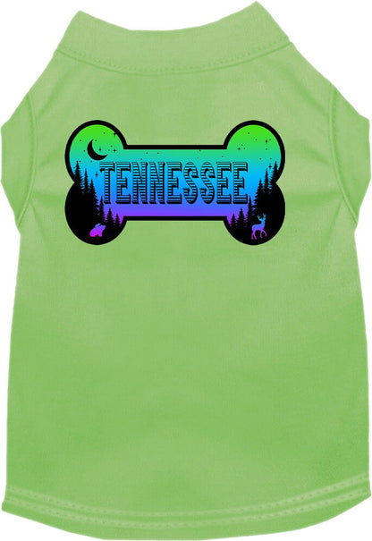 Pet Dog & Cat Screen Printed Shirt for Medium to Large Pets (Sizes 2XL-6XL), "Tennessee Mountain Shades"