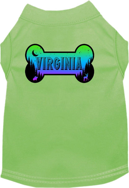 Pet Dog & Cat Screen Printed Shirt for Small to Medium Pets (Sizes XS-XL), "Virginia Mountain Shades"