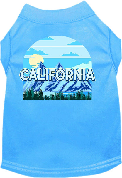 Pet Dog & Cat Screen Printed Shirt for Medium to Large Pets (Sizes 2XL-6XL), "California Trailblazer"