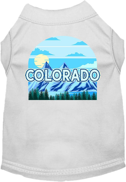 Pet Dog & Cat Screen Printed Shirt for Small to Medium Pets (Sizes XS-XL), "Colorado Trailblazer"