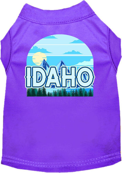 Pet Dog & Cat Screen Printed Shirt for Medium to Large Pets (Sizes 2XL-6XL), "Idaho Trailblazer"