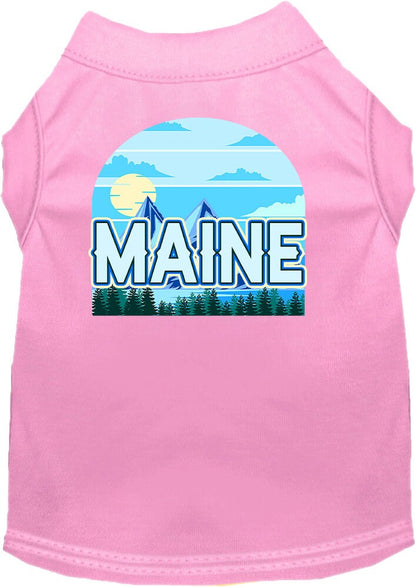 Pet Dog & Cat Screen Printed Shirt for Small to Medium Pets (Sizes XS-XL), "Maine Trailblazer"