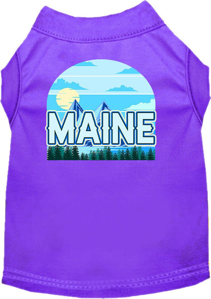 Pet Dog & Cat Screen Printed Shirt for Small to Medium Pets (Sizes XS-XL), "Maine Trailblazer"