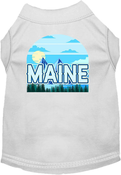 Pet Dog & Cat Screen Printed Shirt for Small to Medium Pets (Sizes XS-XL), "Maine Trailblazer"