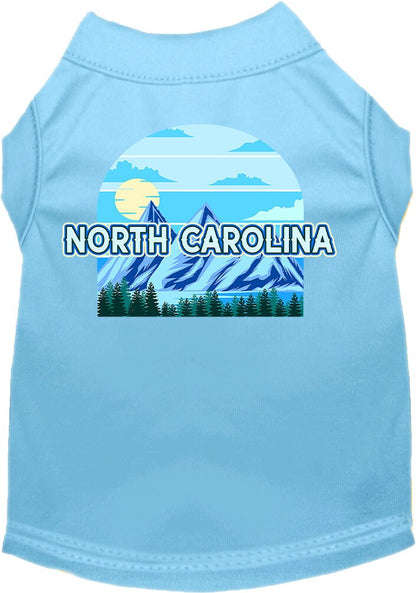 Pet Dog & Cat Screen Printed Shirt for Medium to Large Pets (Sizes 2XL-6XL), "North Carolina Trailblazer"