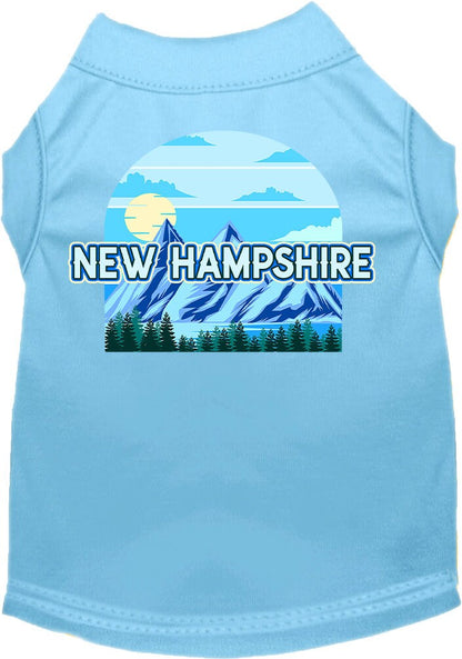 Pet Dog & Cat Screen Printed Shirt for Small to Medium Pets (Sizes XS-XL), "New Hampshire Trailblazer"