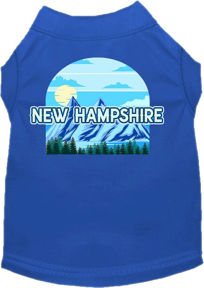 Pet Dog & Cat Screen Printed Shirt for Small to Medium Pets (Sizes XS-XL), "New Hampshire Trailblazer"