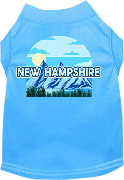 Pet Dog & Cat Screen Printed Shirt for Small to Medium Pets (Sizes XS-XL), "New Hampshire Trailblazer"