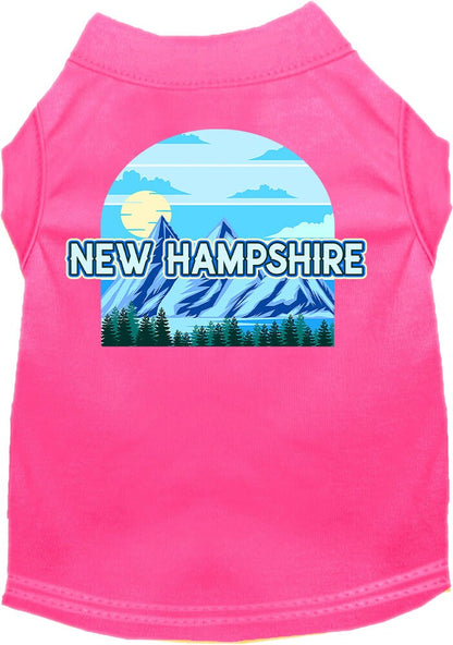 Pet Dog & Cat Screen Printed Shirt for Medium to Large Pets (Sizes 2XL-6XL), "New Hampshire Trailblazer"