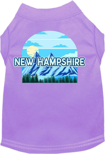 Pet Dog & Cat Screen Printed Shirt for Medium to Large Pets (Sizes 2XL-6XL), "New Hampshire Trailblazer"