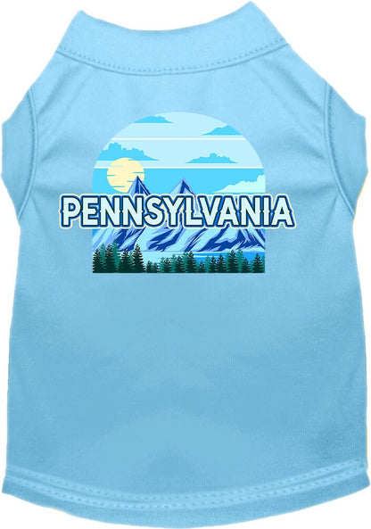 Pet Dog & Cat Screen Printed Shirt for Medium to Large Pets (Sizes 2XL-6XL), "Pennsylvania Trailblazer"