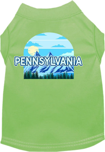 Pet Dog & Cat Screen Printed Shirt for Small to Medium Pets (Sizes XS-XL), "Pennsylvania Trailblazer"