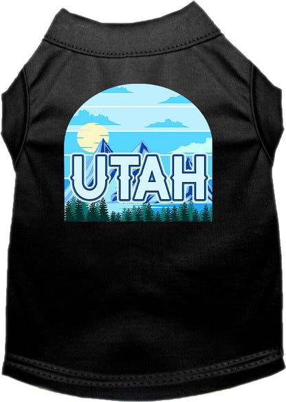 Pet Dog & Cat Screen Printed Shirt for Small to Medium Pets (Sizes XS-XL), "Utah Trailblazer"