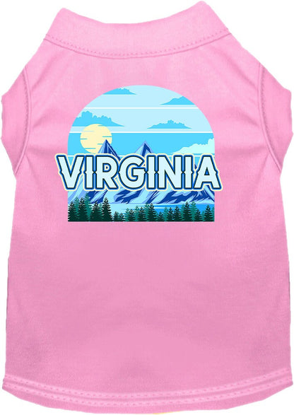 Pet Dog & Cat Screen Printed Shirt for Small to Medium Pets (Sizes XS-XL), "Virginia Trailblazer"