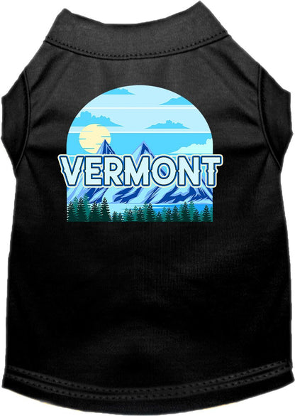 Pet Dog & Cat Screen Printed Shirt for Medium to Large Pets (Sizes 2XL-6XL), "Vermont Trailblazer"