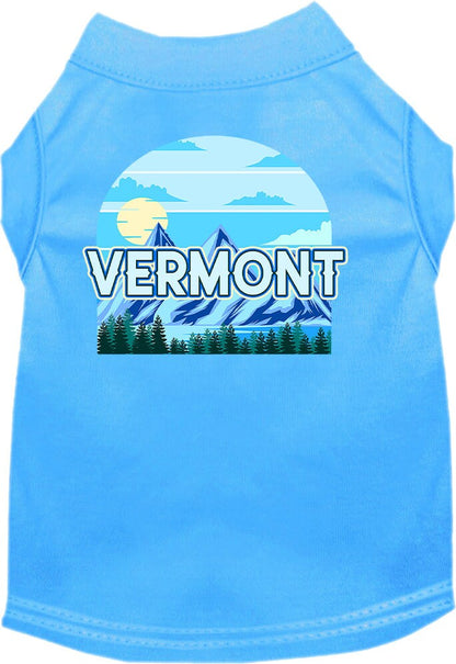 Pet Dog & Cat Screen Printed Shirt for Medium to Large Pets (Sizes 2XL-6XL), "Vermont Trailblazer"