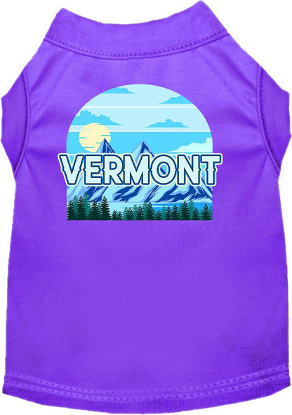 Pet Dog & Cat Screen Printed Shirt for Small to Medium Pets (Sizes XS-XL), "Vermont Trailblazer"