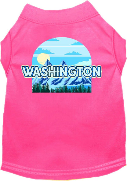 Pet Dog & Cat Screen Printed Shirt for Small to Medium Pets (Sizes XS-XL), "Washington Trailblazer"