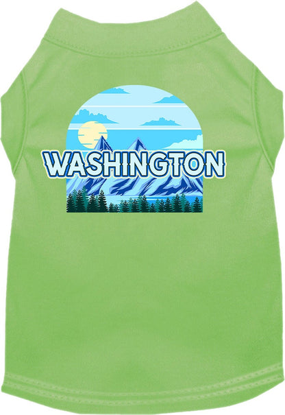 Pet Dog & Cat Screen Printed Shirt for Small to Medium Pets (Sizes XS-XL), "Washington Trailblazer"