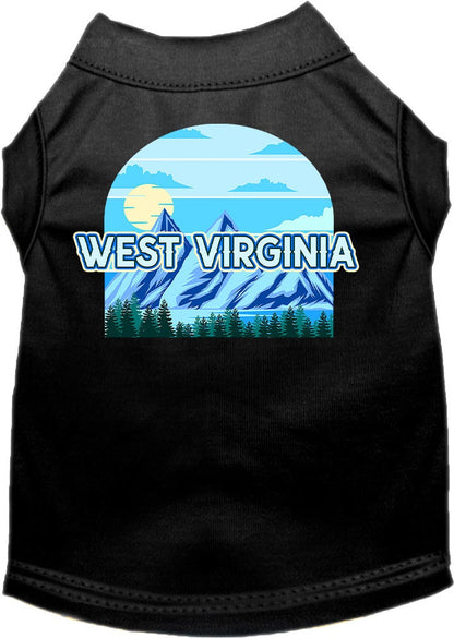 Pet Dog & Cat Screen Printed Shirt for Medium to Large Pets (Sizes 2XL-6XL), "West Virginia Trailblazer"