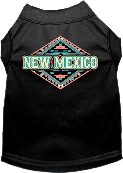 Pet Dog & Cat Screen Printed Shirt for Medium to Large Pets (Sizes 2XL-6XL), "New Mexico Peach Aztec"