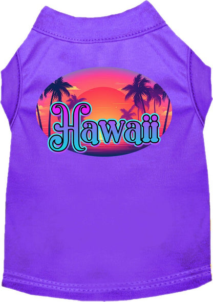 Pet Dog & Cat Screen Printed Shirt for Medium to Large Pets (Sizes 2XL-6XL), "Hawaii Classic Beach"