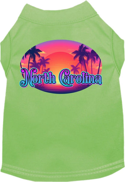 Pet Dog & Cat Screen Printed Shirt for Medium to Large Pets (Sizes 2XL-6XL), "North Carolina Classic Beach"