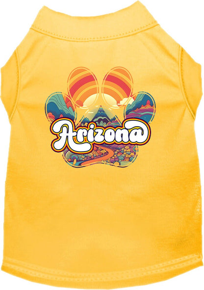 Pet Dog & Cat Screen Printed Shirt for Medium to Large Pets (Sizes 2XL-6XL), "Arizona Groovy Summit"