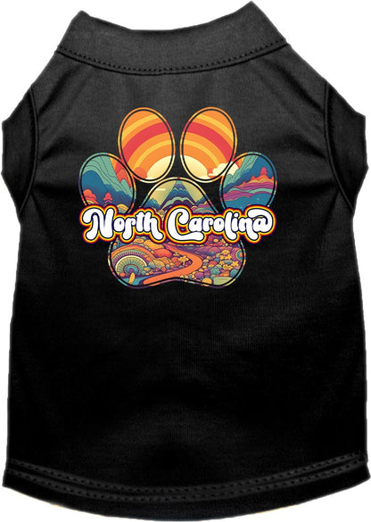 Pet Dog & Cat Screen Printed Shirt for Small to Medium Pets (Sizes XS-XL), "North Carolina Groovy Summit"