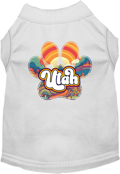 Pet Dog & Cat Screen Printed Shirt for Small to Medium Pets (Sizes XS-XL), "Utah Groovy Summit"