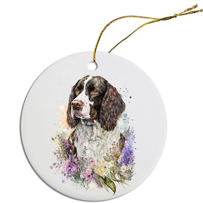 Dog Breed Christmas Ornament, "English Springer Spaniel"