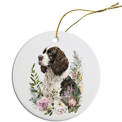 Dog Breed Christmas Ornament, "English Springer Spaniel"