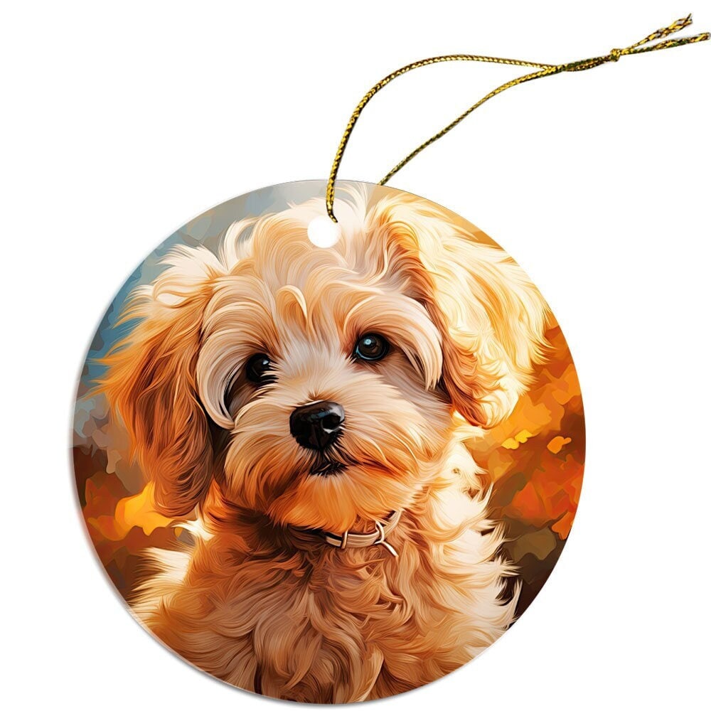 Maltipoo 2024 christmas ornament