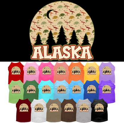 Pet Dog & Cat Screen Printed Shirt for Medium to Large Pets (Sizes 2XL-6XL), &quot;Alaska Under The Stars&quot;