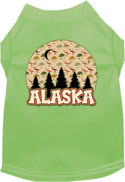 Pet Dog & Cat Screen Printed Shirt for Medium to Large Pets (Sizes 2XL-6XL), "Alaska Under The Stars"